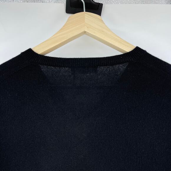 ÉTERNE | NWT Clive Relaxed Cashmere V-Neck Sweater in Black XS/S - Picture 10 of 12
